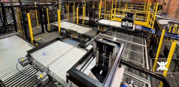 Paletização automática na indústria alimentícia