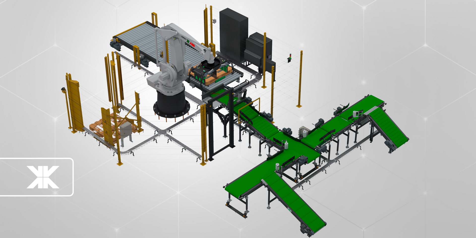 Palletizing for small industries with Indumak