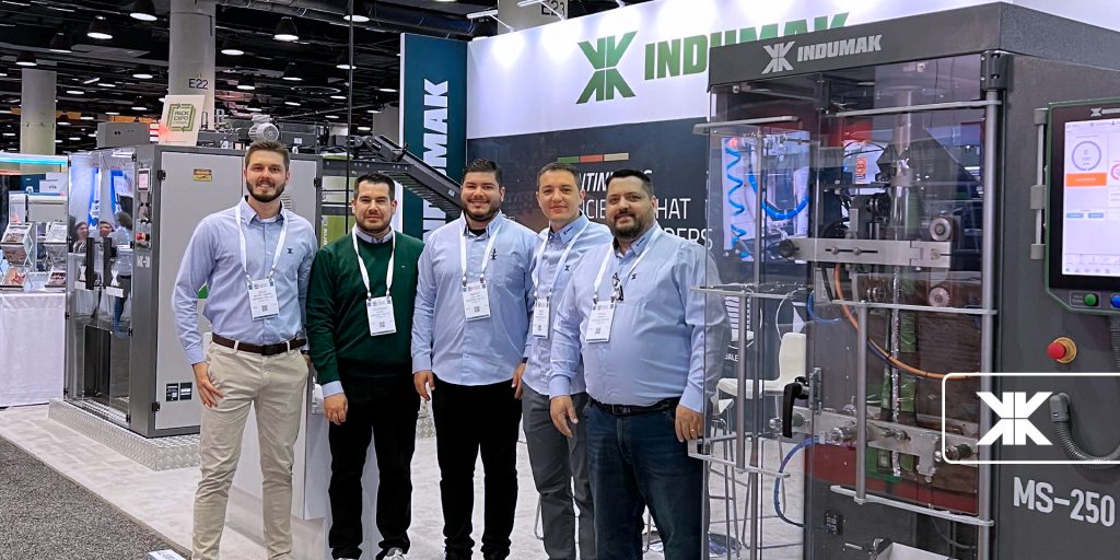 Stand with Indumak representatives at Pack Expo 2024