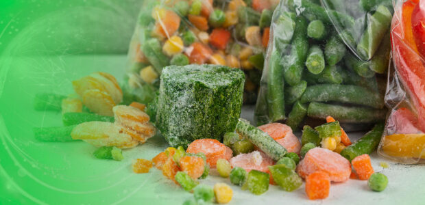 congelamento de legumes