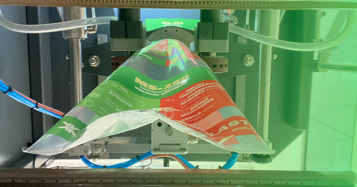 Máquina de empacotamento industrial da Indumak
