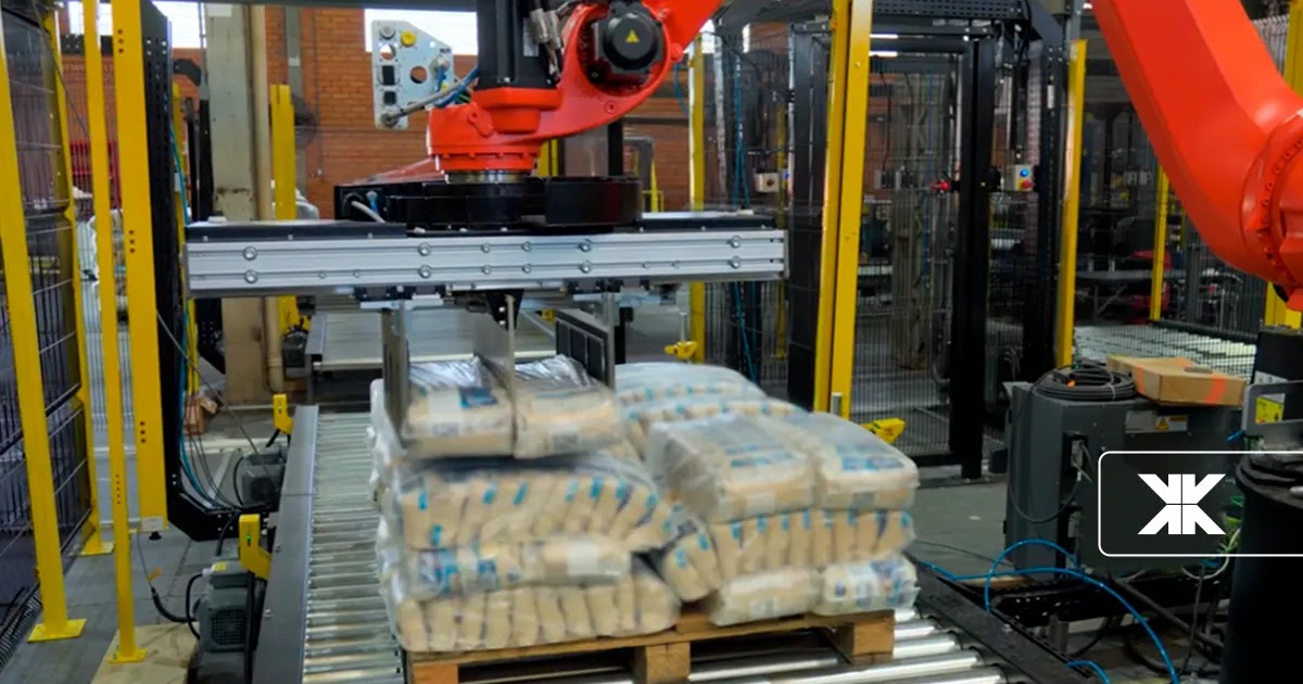 Quando investir em uma estação robótica para paletização
