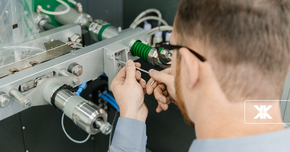 Manutenção da empacotadora modular